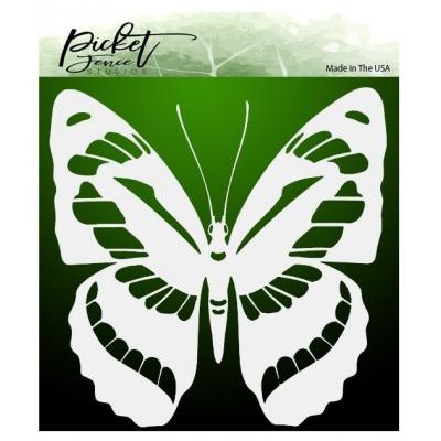 Picket Fence Studios Stencil - Flutter Butterfly
